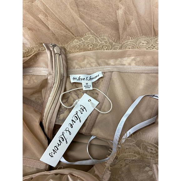 NWT for Love & Lemons Bustier Gown Warm Taupe Size M - Picture 9 of 14